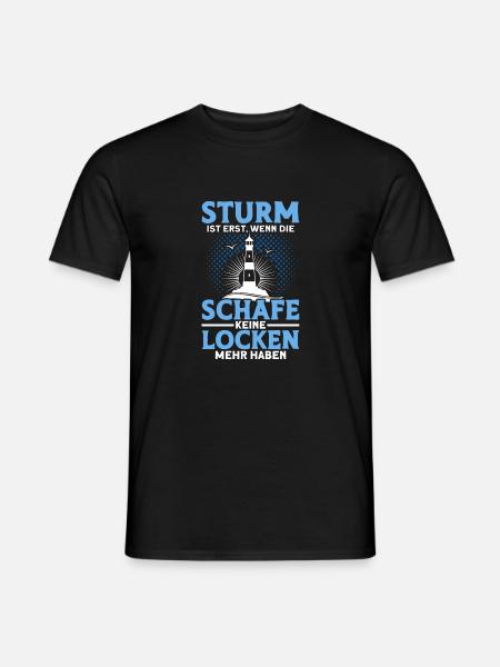 Norddeutsch Norden Nordsee Zitate Heimat Geschenk - Männer T-Shirt - Schwarz