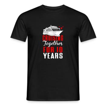 Croisière Croisière Vacances Mer - T-shirt homme - noir - Devant - AI Model Male 178 light (178cm)
