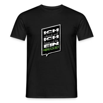 humor statement geek geschenk lieblingshund - Männer T-Shirt - Schwarz - Vorne - AI Model Male 178 light (178cm)