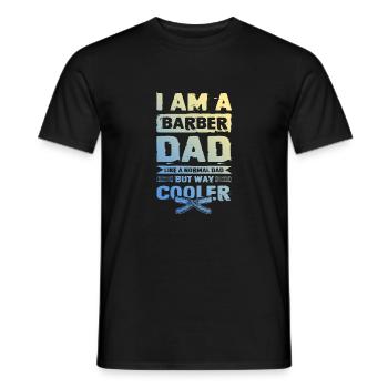 Barber Dad - Männer T-Shirt - Schwarz - Vorne - AI Model Male 178 light (178cm)