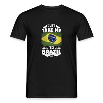 Brasilien - Männer T-Shirt - Schwarz - Vorne - AI Model Male 178 light (178cm)