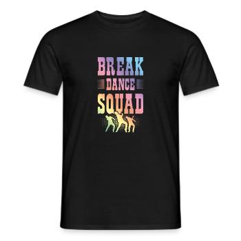breakdance Squad - Männer T-Shirt - Schwarz - Vorne - AI Model Male 178 light (178cm)