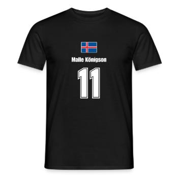 11 - Männer T-Shirt - Schwarz - Vorne - AI Model Male 178 light (178cm)