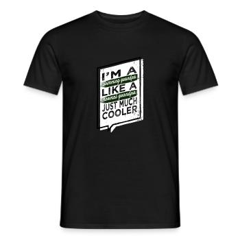 Happy Swim Team Tshirts Gift Idea - Men's T-Shirt - black - Front - AI Model Male 178 light (178cm)