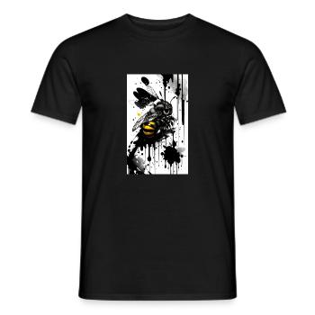 Abeille mignonne - T-shirt homme - noir - Devant - AI Model Male 178 light (178cm)