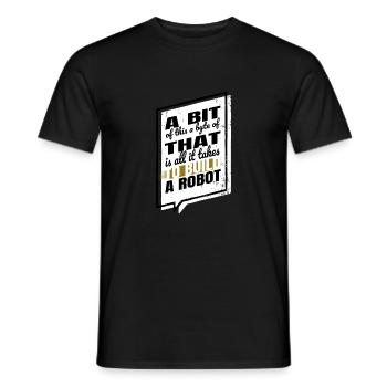 biomedical engineering bot awesome funny quote - Männer T-Shirt - Schwarz - Vorne - AI Model Male 178 light (178cm)