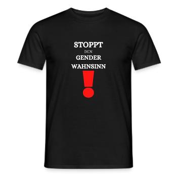 Gendern Anti Gendern - Männer T-Shirt - Schwarz - Vorne - AI Model Male 178 light (178cm)