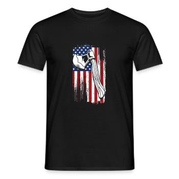 Axt - Männer T-Shirt - Schwarz - Vorne - AI Model Male 178 light (178cm)