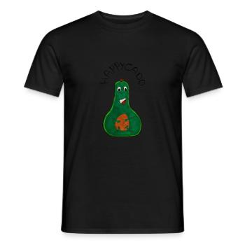 HappyCado - Men's T-Shirt - black - Front - AI Model Male 178 light (178cm)