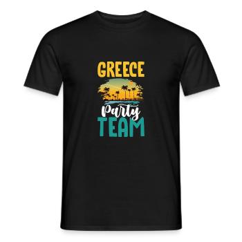 Équipe du Parti grec - T-shirt homme - noir - Devant - AI Model Male 178 light (178cm)