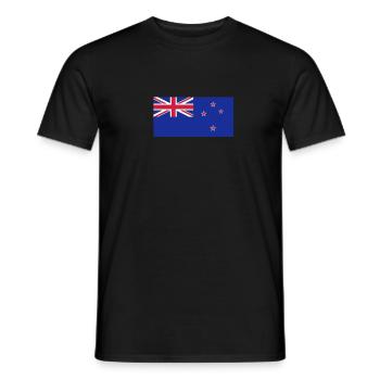 New Zealand - Men's T-Shirt - black - Front - AI Model Male 178 light (178cm)