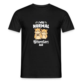 I Was Normal Two Hamsters Ago Animal Lover Animal - Männer T-Shirt - Schwarz - Vorne - AI Model Male 178 light (178cm)