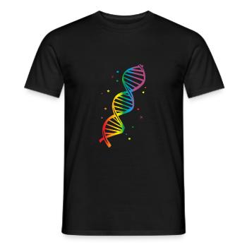 Fabulous lgbt dna, gay pride - T-shirt homme - noir - Devant - AI Model Male 178 light (178cm)