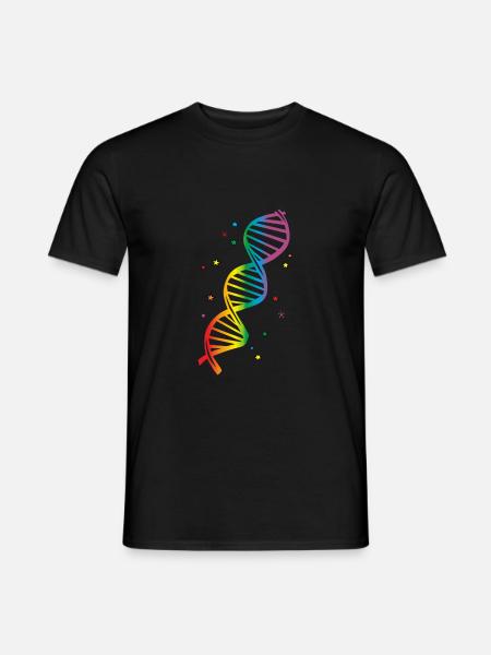 Fabulous LGBT Regenbogen DNA - Männer T-Shirt - Schwarz
