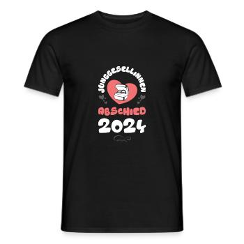 Junggesellinnen Abschied 2024 Herz - Männer T-Shirt - Schwarz - Vorne - AI Model Male 178 light (178cm)