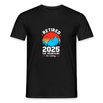 Retirement 2025 Pensioner Pension Pensioner - Men's T-Shirt - black - Front - AI Model Male 178 light (178cm)