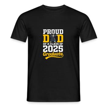 Class of 2025 - Men's T-Shirt - black - Front - AI Model Male 178 light (178cm)
