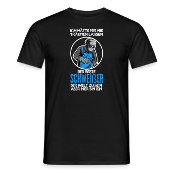 Schweißer Beruf Schweiß Geschenk - Männer T-Shirt - Schwarz - Vorne - AI Model Male 178 light (178cm)