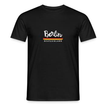 Berlin Deutschland - Männer T-Shirt - Schwarz - Vorne - AI Model Male 178 light (178cm)