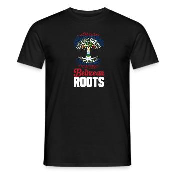 Belize Flagge Belizer - Männer T-Shirt - Schwarz - Vorne - AI Model Male 178 light (178cm)