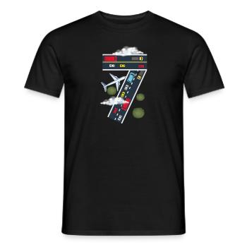 Sept ans Plane Car Lover Lover Boys 7ème anniversaire - T-shirt homme - noir - Devant - AI Model Male 178 light (178cm)