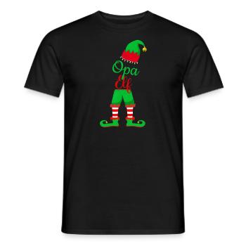 Opa Elf - Männer T-Shirt - Schwarz - Vorne - AI Model Male 178 light (178cm)