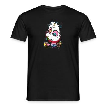 Elektrojoker Gesicht - Männer T-Shirt - Schwarz - Vorne - AI Model Male 178 light (178cm)