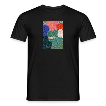 Kunstzeichen - Männer T-Shirt - Schwarz - Vorne - AI Model Male 178 light (178cm)