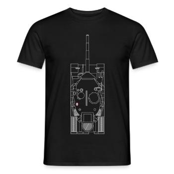 AMX 30 B. - Männer T-Shirt - Schwarz - Vorne - AI Model Male 178 light (178cm)