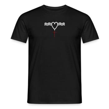 Love is stronger - Men's T-Shirt - black - Front - AI Model Male 178 light (178cm)