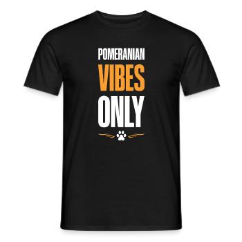Vibrations de Poméranie uniquement - T-shirt homme - noir - Devant - AI Model Male 178 light (178cm)