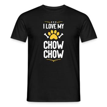 Chow Chow Love Chemise - T-shirt homme - noir - Devant - AI Model Male 178 light (178cm)
