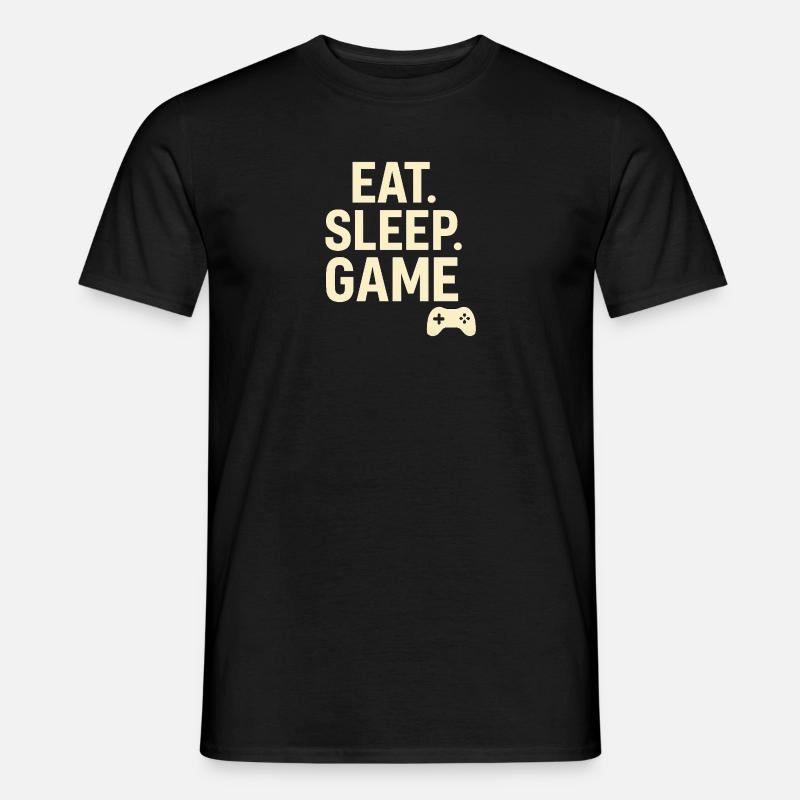 Eat Sleep Game Controller - Männer T-Shirt - Schwarz