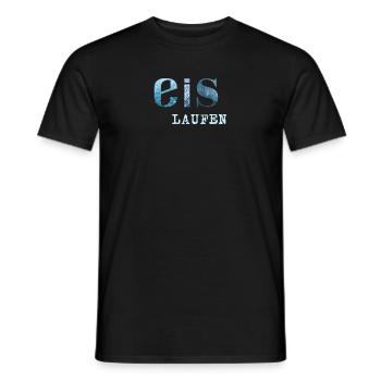 EIS Laufen - Modern Style - Männer T-Shirt - Schwarz - Vorne - AI Model Male 178 light (178cm)