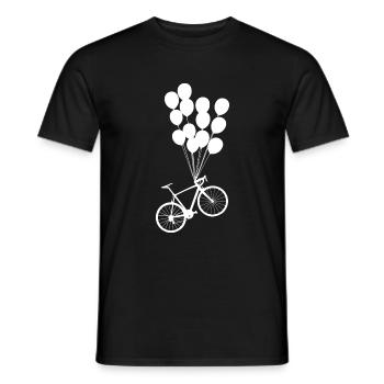 Ballons de bicyclette - T-shirt homme - noir - Devant - AI Model Male 178 light (178cm)