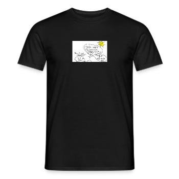 Stein_ist_der_bessere_Kanzler - Männer T-Shirt - Schwarz - Vorne - AI Model Male 178 light (178cm)