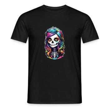 Halloween - Rock & Regenbogen - Männer T-Shirt - Schwarz - Vorne - AI Model Male 178 light (178cm)