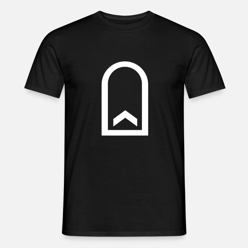 Feldwebel white - Männer T-Shirt - Schwarz