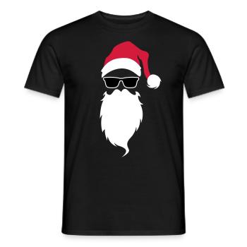 Santa Claus cool Santa Claus - Men's T-Shirt - black - Front - AI Model Male 178 light (178cm)