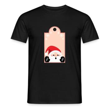 Weihnachten - Christmas Santa Claus Nikolaus Xmas - Männer T-Shirt - Schwarz - Vorne - AI Model Male 178 light (178cm)