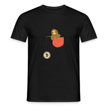 Lustige Bitcoin Krypto Blockchain Btc Spaß Liebhab - Männer T-Shirt - Schwarz - Vorne - AI Model Male 178 light (178cm)