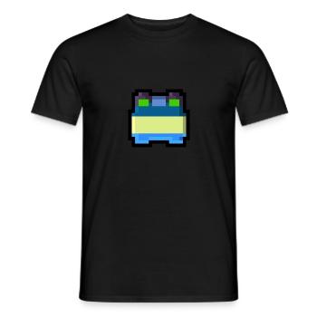 Pixel Smile - Männer T-Shirt - Schwarz - Vorne - AI Model Male 178 light (178cm)