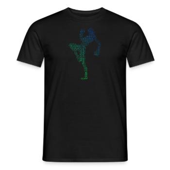 Boxe Kickboxing Kickboxing Hommes Femmes - T-shirt homme - noir - Devant - AI Model Male 178 light (178cm)