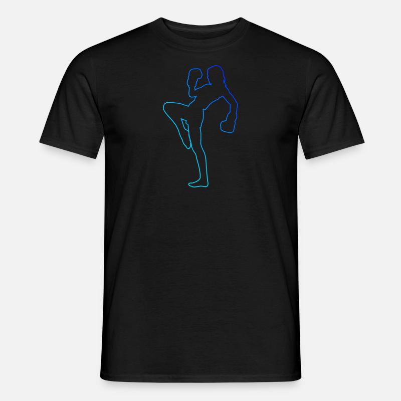 Kickbox Kickboxen Kickboxer Kickboxing Damen - Männer T-Shirt - Schwarz