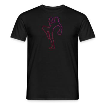 Kickboxer Kickboxing Women Men's Kickboxing - Men's T-Shirt - black - Front - AI Model Male 178 light (178cm)