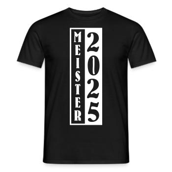 Meister 2025 Meisterschaft - Männer T-Shirt - Schwarz - Vorne - AI Model Male 178 light (178cm)