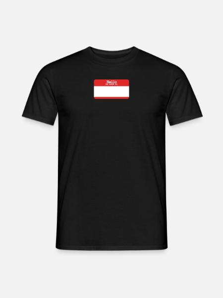 Hello, My Name Is... - Men's T-Shirt - black
