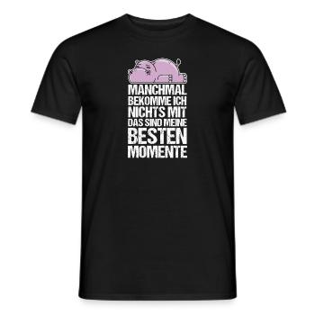 Manchmal Bekomme Ich Nichts Mit Nielpferd - Männer T-Shirt - Schwarz - Vorne - AI Model Male 178 light (178cm)