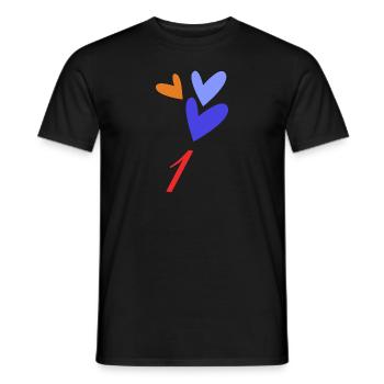1. 1 AN. 1er ANNIVERSAIRE. ANNIVERSAIRE 1 AN - T-shirt homme - noir - Devant - AI Model Male 178 light (178cm)
