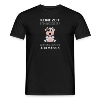 Kuh Bauernhof Witzg Spruch Geschenk - Männer T-Shirt - Schwarz - Vorne - AI Model Male 178 light (178cm)